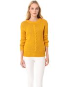 Robert Rodriguez Cable Knit Pullover - Lyst