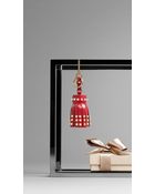 Burberry Studded London Leather Tassel Charm - Lyst