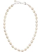 Majorica Oval Pearl Necklace - Lyst