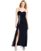Xscape Rouched Bodice Gown - Lyst