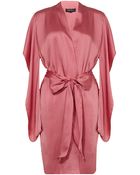 Jenny Packham Short Silk Robe - Lyst