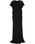 Elie Saab Ruffle Jersey Gown - Lyst