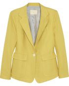 Boy by Band Of Outsiders Linen and Cottonblend Twill Blazer - Lyst
