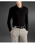 Armani T-shirt with Two-tone Collar Interior - Lyst