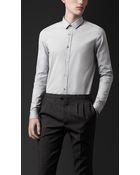 Burberry Prorsum Classic Fit Cotton Shirt - Lyst