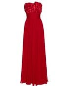 Notte By Marchesa Ruffled Silk Chiffon Gown - Lyst