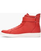 Adidas Slvr Red Cupsole Hightop Leather Sneakers - Lyst