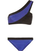 Hervé Léger Oneshoulder Bandage Bikini - Lyst