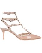Valentino 65mm Rock Stud Patent Pointy Pumps - Lyst