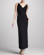 Hervé Léger V-Neck Bandage Gown - Lyst