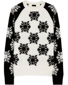 Joseph Snowflake Intarsia Wool Sweater - Lyst