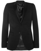 Burberry Prorsum Black Slim-Fit Wool Tuxedo Jacket - Lyst