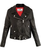 Acne Studios Mape Leather Jacket - Lyst