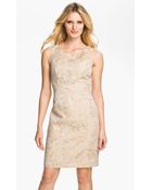 Donna Ricco Brocade Sheath Dress - Lyst