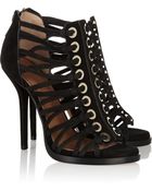 Givenchy Multi-Strap Suede Sandals - Lyst