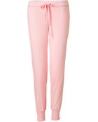 Juicy Couture Petal Pink Pants with Lace Trim - Lyst