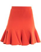 Carven Double Crepe Skirt - Lyst