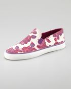 Tory Burch Miles Canvas Slipon Sneaker - Lyst