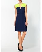 BCBGMAXAZRIA Colorblock Dress - Lyst