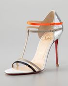 Christian Louboutin Arnold Python Tstrap Sandal - Lyst