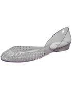 Stuart Weitzman Jealous Jelly Dorsay Flat - Lyst