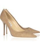 Jimmy Choo Suede Pumps - Lyst