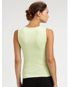 Oscar de la Renta Cashmere silk Shell - Lyst
