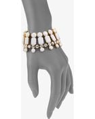 Vionnet Wide Crystal Accented Bracelet - Lyst