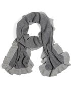 Brooks Brothers Cashmere Ruffle Scarf - Lyst