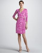 Diane von Furstenberg New Julian Printed Wrap Dress - Lyst