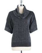 MICHAEL Michael Kors Dolmansleeved Metallic Top - Lyst