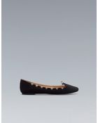 Zara Basic Slipper with Metal Details - Lyst