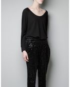 Zara Sweatshirt - Lyst