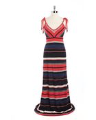 French Connection Sleeveless Striped Maxi Dress - Lyst