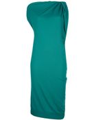 Lanvin Drape Dress - Lyst