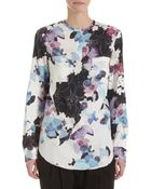 3.1 Phillip Lim Ribbed Floral Moto Jacket - Lyst