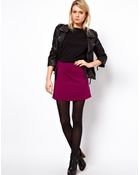 ASOS Collection Mini Skirt with Pu Pockets - Lyst
