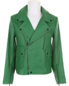 Carven Biker Jacket in Calf Leather - Lyst