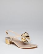 Ferragamo Thong Sandals Sunshine Mid Heel - Lyst