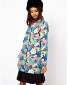 ASOS Collection Asos Floral Printed Coat - Lyst