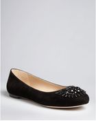 Joan & David Jeweled Ballet Flats Eila - Lyst