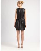 RED Valentino Matte Leather Sheath Dress - Lyst