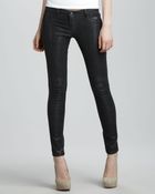 Bleu Lab Detour Reversible Snake Print Denim Leggings - Lyst