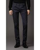 Burberry Shoreditch Overdyed Indigo Skinny Fit Jeans - Lyst
