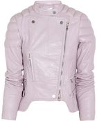 Carven Leather Biker Jacket - Lyst