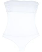 DSquared2 Mesh Bandeau One-Piece - Lyst