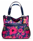Coach Poppy Floral Print Hallie Tote - Lyst