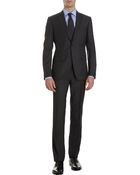 Z Zegna Notched Collar Two-Piece Suit - Lyst