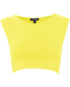 Topshop Basic Sleeveless Crop Top - Lyst