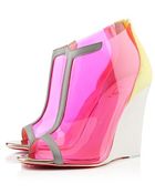 Christian Louboutin Scuba Wedges - Lyst